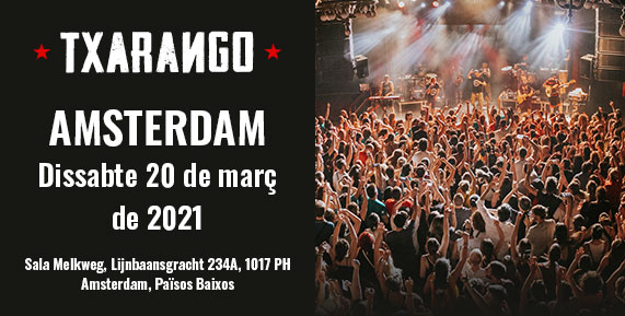 Concert de Txarango a Amsterdam el 20 de març de 2021